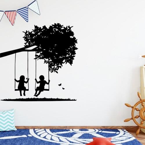 3D Boy And girl Wall Stickers Modern Fashion Wall Sticker Pvc Wall Decals Art Decals