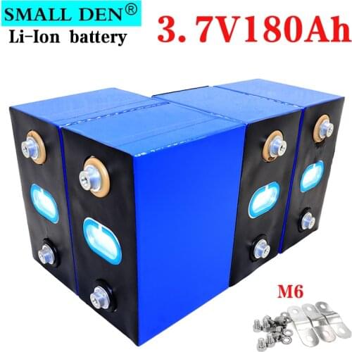 4PCS 3.7V 180Ah Lithium Rechargeable battery 3C high drain cell diy 12v 24v 36v 48v Electric car boat Motorcycle tricycle Solar