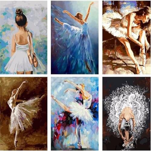 5D Diy Diamond Painting Ballerina Square Round Diamond Cross Stitch Kit Diamond Embroidery Mosaic Ballerina Home Decoration Art