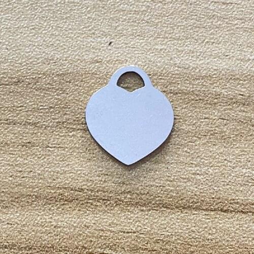 6Pcs Mixed 50types10-20mm100% Stainless Steel Make Peach Hearts Jewelry Diy Handmade Double Pattern Mix Charms In Love Pendant