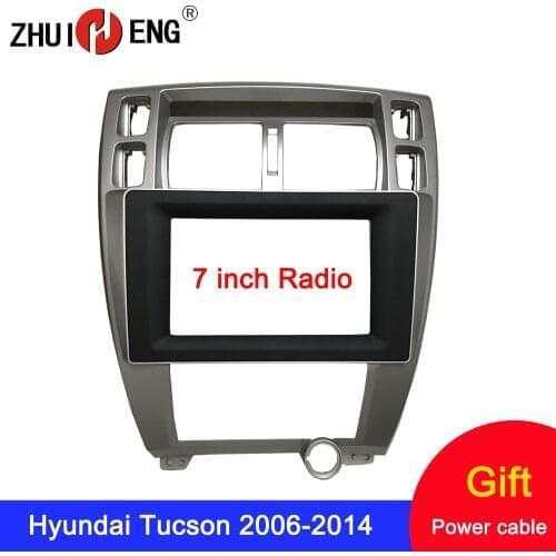 7/9 inch 2 Din Car Radio Frame for Hyundai Tucson 2006-2014 fascia Car DVD GPS Player mount kit car accessory in dash car radio