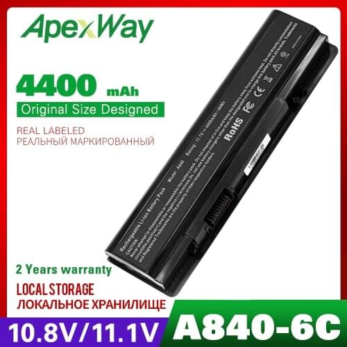 4400mAh laptop battery for dell Vostro 1014 1015 A840 A860 312-0818 451-10673 F286H F287F F287H G069H R988H