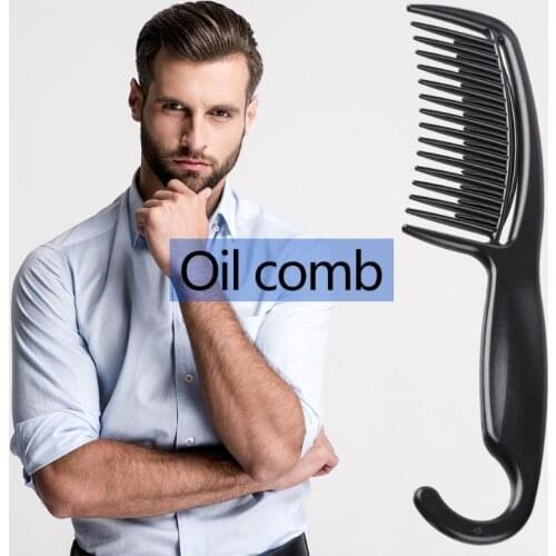 Antistatic Hair Styling Comb Salon Barber Hair Cutting Brush with Curved Hook Gripping Comfortable and Control Convenient