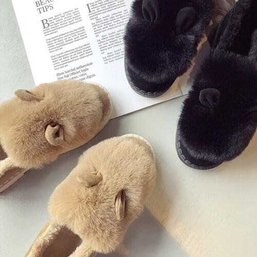 Ankle Boots For Women Winter Shoes Female Snow Boots Botas Mujer Warm Small ears Women Boots Plush Shoes Woman Winter U11-63