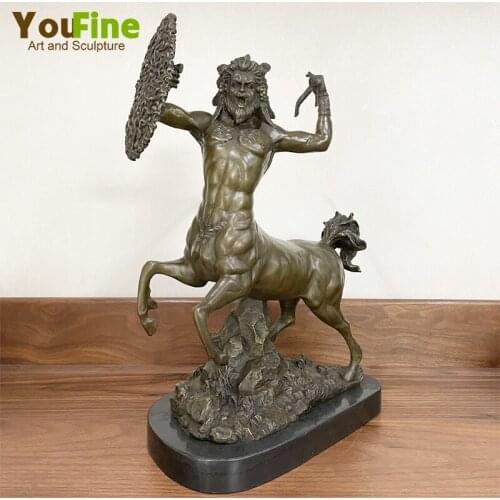 Bronze Centaur Statue Centaur Half Human Half Horse Bronze Sculpture Greek Myth Warrior Art Statues For Collect Decoration