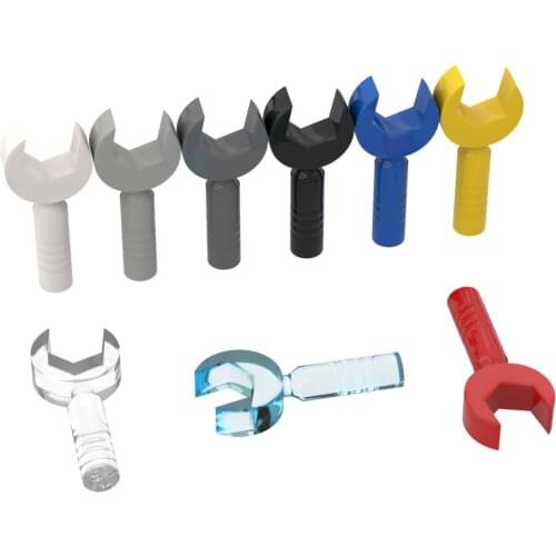 BuildMOC 604551 open-end wrench to be processed For Building Blocks Parts DIY Educational Creative g