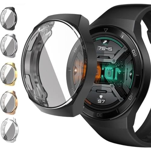 Case for Huawei Watch GT 2e cover soft TPU Full Coverage Frame Smartwatch Accessories Bumper+Screen Protector Huawei Watch GT2E