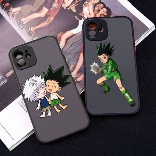 Anime Hunter Hunters Phone Case For iPhone 12 11 Mini Pro XR XS Max 7 8 Plus X Matte transparent cover