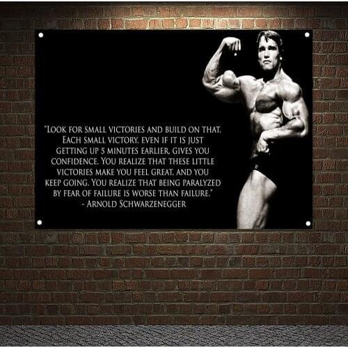Gym Decor Man Muscular Body Banners Workout Bodybuilding Flag Workout Inspirational Poster Tapestry Wall Hanging Canvas Painting