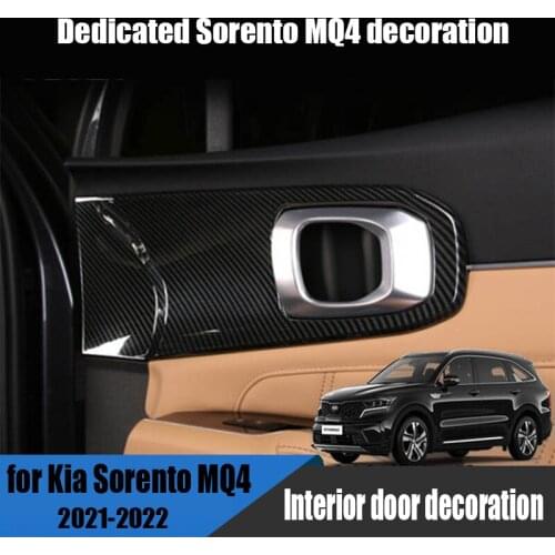 For Kia Sorento MQ4 2021 2022 car interior door handle frame decorative panel covering modification decoration