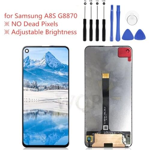For SAMSUNG Galaxy A8S G8870 SM-G8870 SM-G887FZ G887FZ LCD Display Touch screen Digitizer Assembly SM-G8870 LCD repair parts