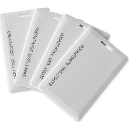 DWE CC RF 125kHz ABS PVC Plastic Thick Proximity Smart ID Cards EM4200