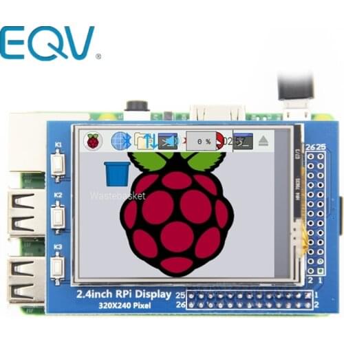 EQV 2.4 / 2.8 inch 320*240 Touch Panel TFT LCD Module Screen Display for Raspberry Pi GPIO Input