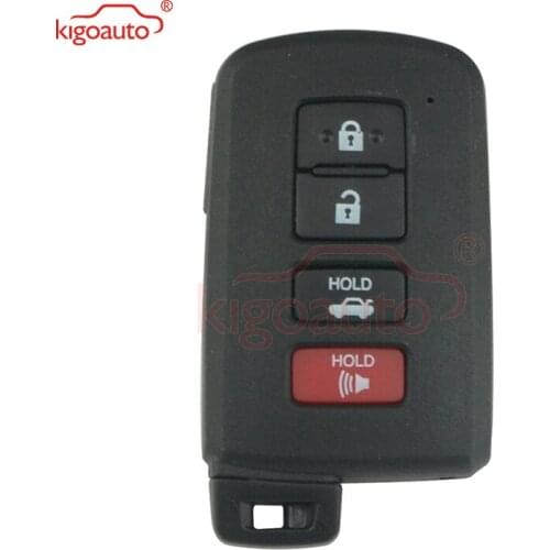 Smart car key case shell cover HYQ14FBA for Toyota Avalon Camry Corolla 2012 2013 2014 2015 4 button Kigoauto