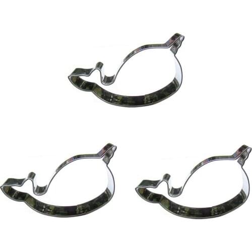 Little dolphin shape 3 piece cookie cutting molds, baking tools, cake decorating soft candy tools