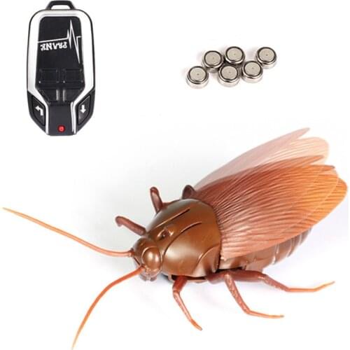 Simulation Infrared RC Remote Control Insect Cockroach Toys robot anti-stress Gift For Adult Children Boy Update version Wings