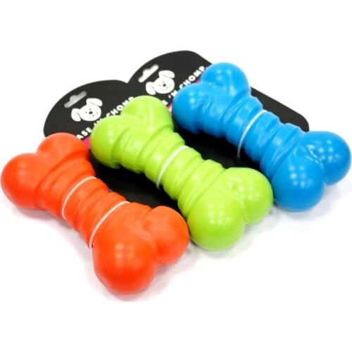 CAITEC Dog Toys Squeaking Bone Toy Springy and Floatable Suitable for Tossing and Chasing Squeaky Pet toy