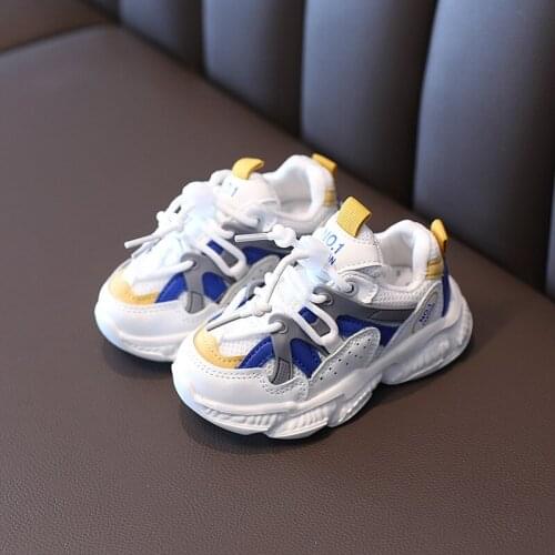 2021 New Spring Autumn Children Shoes Mesh Breathable Toddler Boys Girls Sport Shoes Outdoor Tennis Fashion Kids Sneakers 21-30