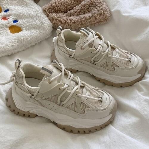 Designer Chunky Sneakers Women 2021 Fashion Platform Shoes Casual Thick Bottom Sneakers Women Sport Basket Femme Zapatos Mujer