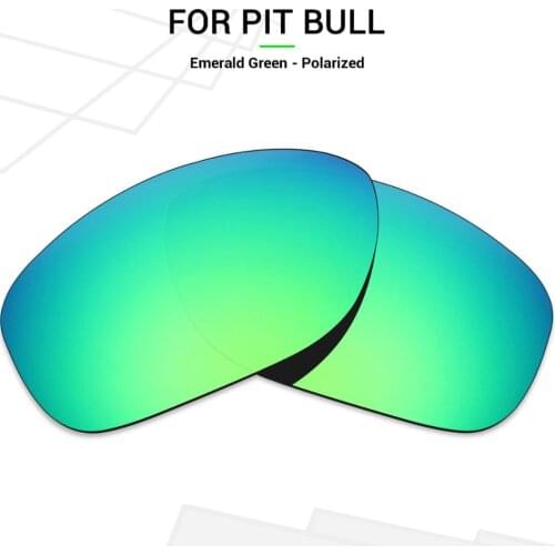 Mryok POLARIZED Replacement Lenses for Oakley Pit Bull Sunglasses Emerald Green