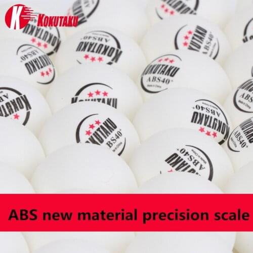 Kokutaku 3 StarsTable Tennis Balls New Material A40+ ABS Ping-Pong Balls Precise Scale For Competition Training