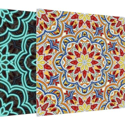 Newest Coming Mandala 5D DIY Night Luminous Diamond Painting Kits Lighing Diamond Embroidery Cross Stitch Home Decoration Gift