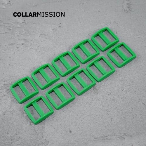 Buckles Adjust Clasp Webbing Slider Buckle plastic slider Tri-Glid for DIY dog collar 25mm green RZK25SJ10