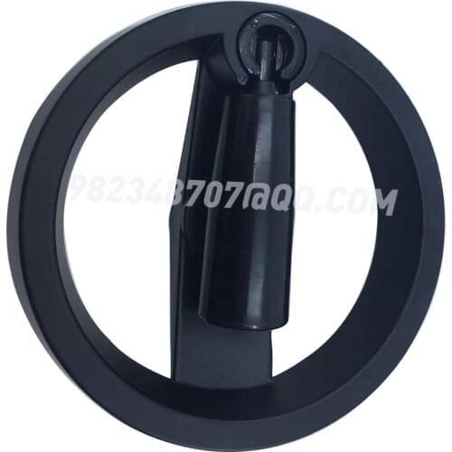 Aluminum alloy machine tool handwheel, foldable handle, round double-spoke nylon handwheel, control and locking steering wheel