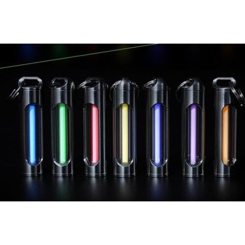 Automatic Light Titanium Alloy Tritium Gas Lamp Key Ring Life Saving Emergency Lights For Outdoor Safety and Survival Tools