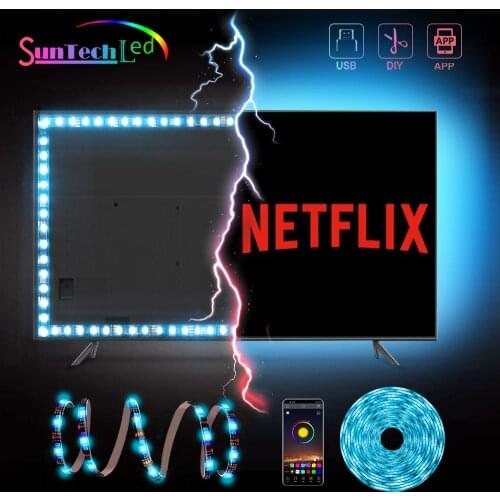 Suntech Led Strip, Backlight For TV,SMD 5050 USB Powered LED Strip Light, Bluetooth With App Control TV Led Backlight Decoration