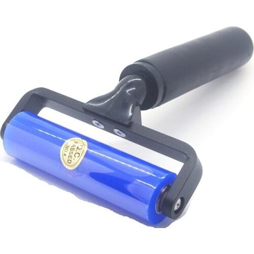High sticky effect Manual Vinyl install Cleaner Tool Roller Brush 4" Long Anti-static Dust Remover Sticky Silicone Roller
