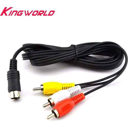10pcs High quality AV Cable 9 pin Audio Video for SEGA Mega Drive 2 Genesis 2 and for Mega Drive 3 Genesis 3