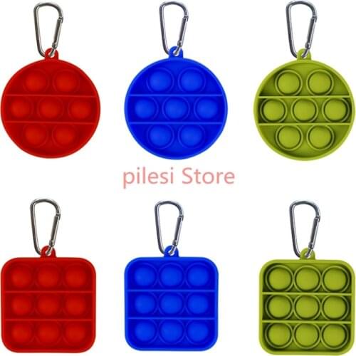 100pcs/lot Fidget Simple Dimple Toy Fat Brain Toys Stress Relief Hand Fidget Toys For Kids Adults Early Educational Toys