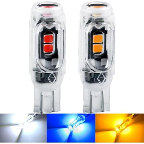 2PCS T10 LED W5W LED Bulbs 2835 15SMD Canbus 168 194 6000K 12V White Car Interior Dome Light Clearance Lights Error Free 12V