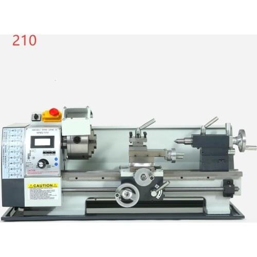 210 Household Metal Woodworking Machine Tool Brushless Motor Fozhu Machine with Lathe Center Frame and Tool Frame