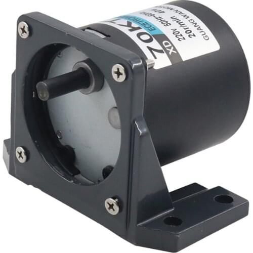 220V AC Permanent Magnet Synchronous Motor 40W Micro Gear Reduction Slow Speed Motor High Torque Motor 70KTYZ 2.5-110RPM