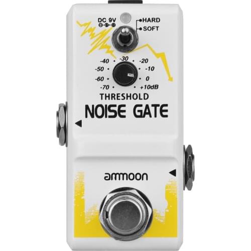 Ammoon Single Noise Gate Guitar Effect Pedal True Bypass Guitar Pedal Zinc Alloy Shell guitar pedal for Guitar Accessories