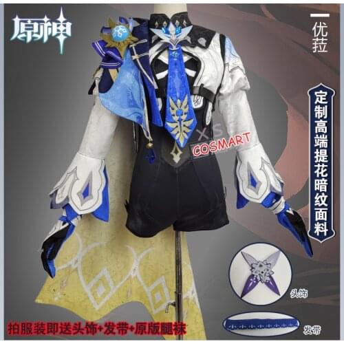 Anime Genshin Impact Eula Game Suit Uniform Cosplay Costume Halloween Carnival Party Outfit For Women 2021 NEW