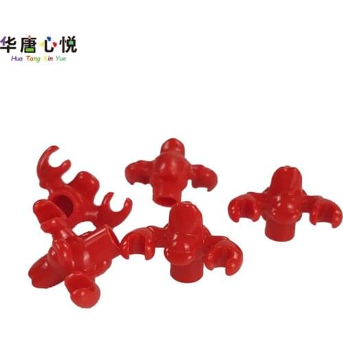 Locking Compatible Animals Sea Hermit Crab Toys For Children 5 PCS a Set Educational DIY Bricks Building Blocks Animal