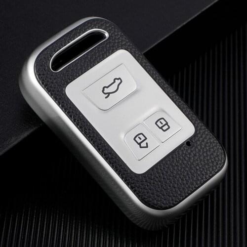 3 Buttons TPU Car Key Case Bag For Chery Tiggo Arrizo Auto Smart Remote Key Cover Holder Car Interior Accessories