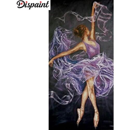 Dispaint Full Square/Round Drill 5D DIY Diamond Painting "Character girl dancing"3D Embroidery Cross Stitch 5D Decor Gift A27719