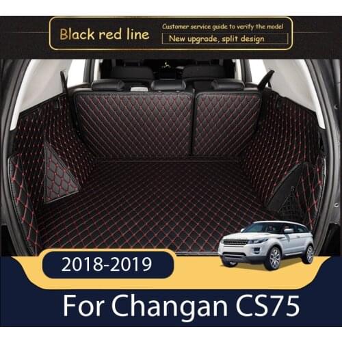 For Changan CS75 2019 2018 Car Trunk Mats Carpets Cargo Rear Boot Liner Rugs Cover Interior Accessories Protect Auto Styling