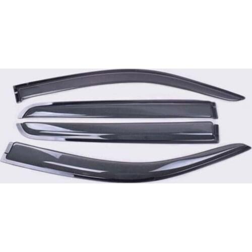For Hilux car wind deflector ABS injection window deflector visor vent rain sun guard for toyota hilux revo 2015 2016 visors