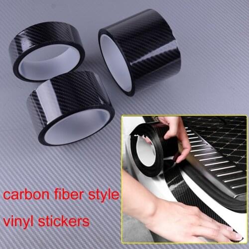 DWCX High quality Universal Vinyl Car DIY Carbon Fiber Style Stickers Tape Wrap 3CM 5CM 7CM Styling