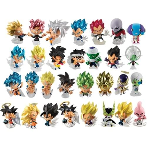 Bandai Dragon Ball Character Modeling Series ADVERGE 1 2 3 4 Goku Broly Burdock Vegeta Shinhan Action Figure Toys