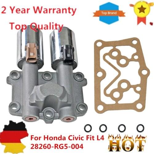 AP03 New Auto Transmission Dual Linear Solenoid Valve with Gasket For Honda Civic Fit L4 28260-RG5-004 28260RG5004