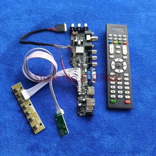 Fit N140FGE-LA2/L31/L32 N140O6-L01/L02 VGA USB DVB upgrade screen 3663 TV digital 40 pin LVDS 1600*900 LCD drive board Kit