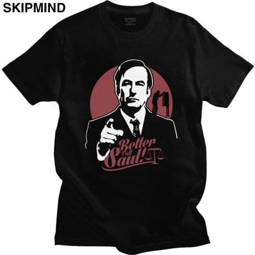 Retro Better Call Saul T Shirt for Men Cotton Goodman Drama Legal TV Show T-shirt Short Sleeves Leisure Tee Top The Lawyer Gift