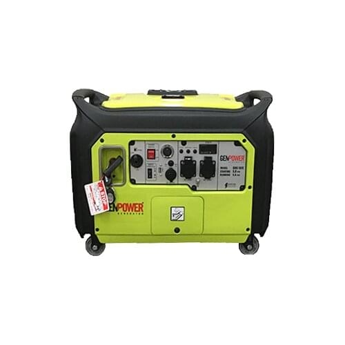 GENPOWER GBG 50iE PORTABLE 5 kVA GASOLINE GENERATOR INVERTER TYPE