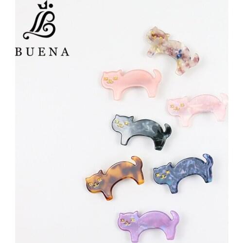 Glamour Hair Pin Cat Girls Hair Accessories Charming Prom Hairpin Acetate Hair Clips